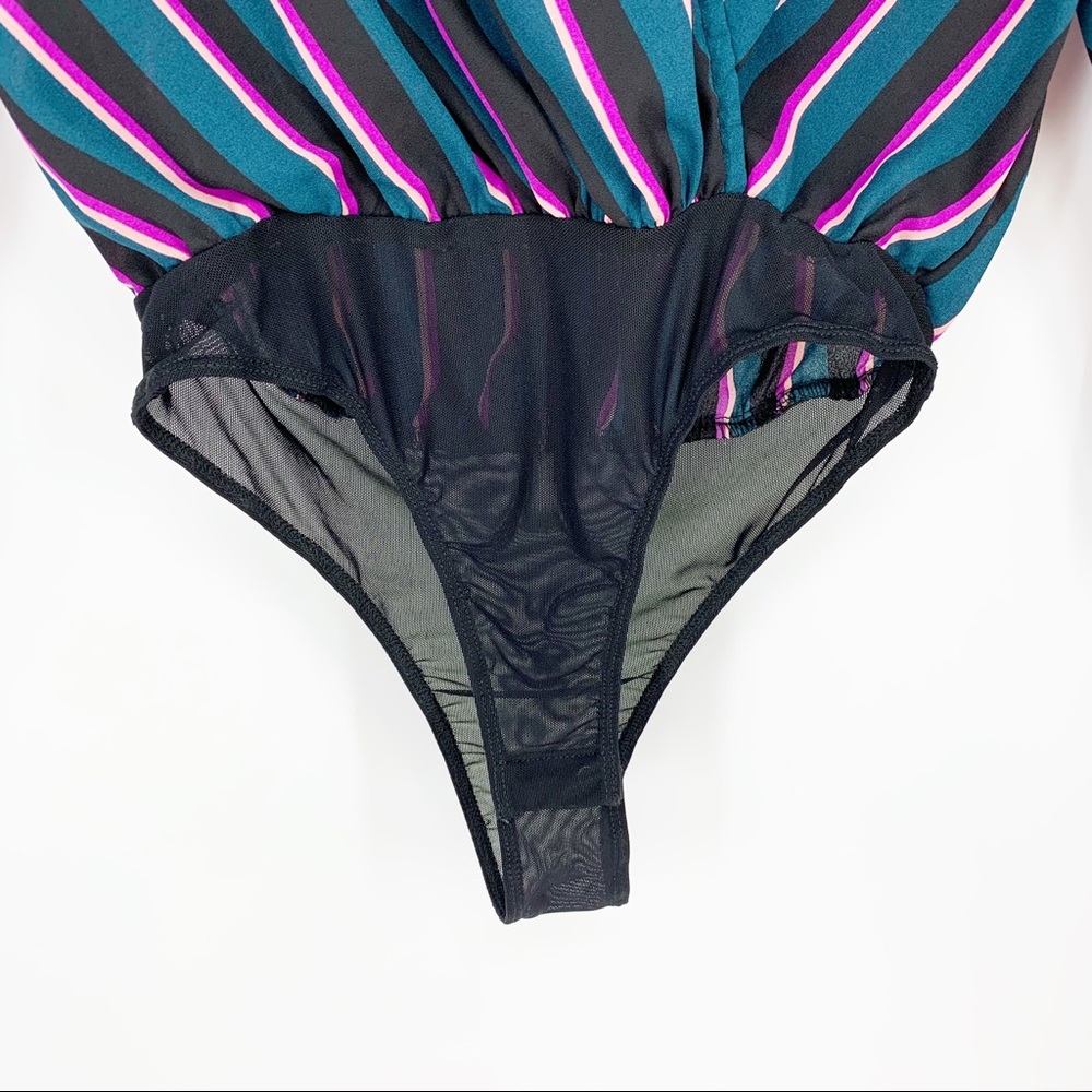 ASTR The Label Drape Front Long Sleeve Bodysuit - Picture 4 of 10